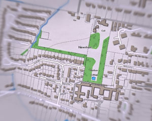 Map of the suburb of Newnham